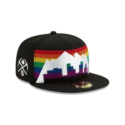 Denver Nuggets Gorra | New Era 2019 NBA Authentics City Series 59fifty Fitted Cap Mexico - Negros